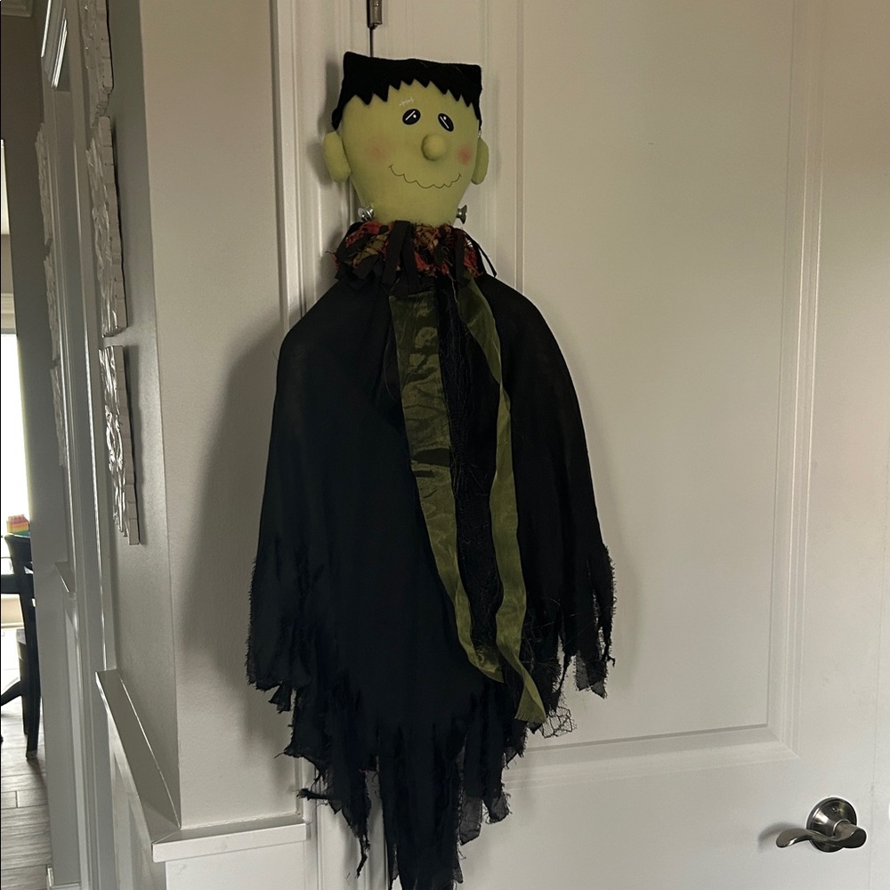 Halloween Frankenstein with Black Cape hanging decoration